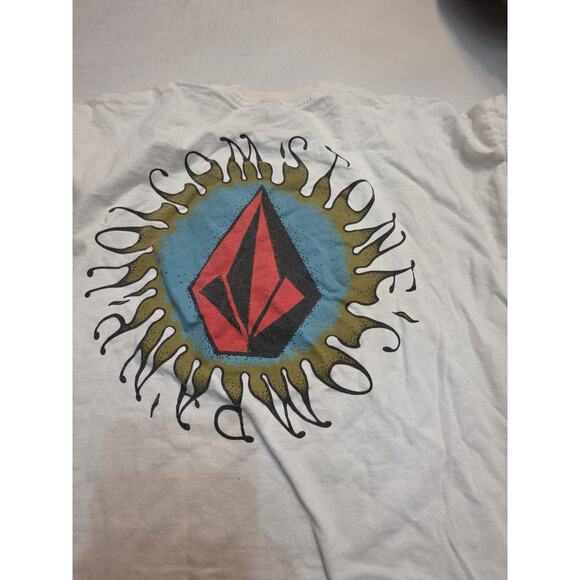 Volcom Men's Size Large White Graphic Short Sleeve T-Shirt - Picture 1 of 5